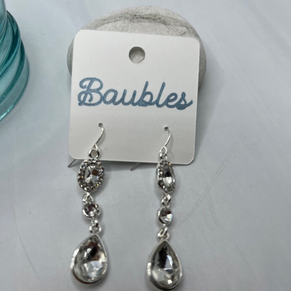Baubles Chandelier Austrian Crystal Silver Earrings $12 EA or Bundle 3/$20 - Picture 8 of 8